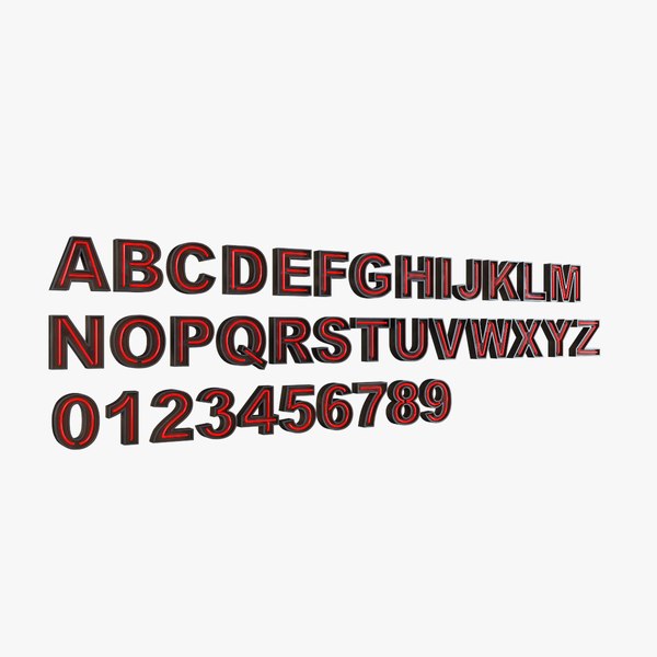 modelo 3d Letra de neón V1 - TurboSquid 1392268