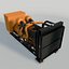 Générateur diesel jaune (low poly)