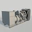 Générateur diesel jaune (low poly)