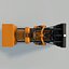 Générateur diesel jaune (low poly)