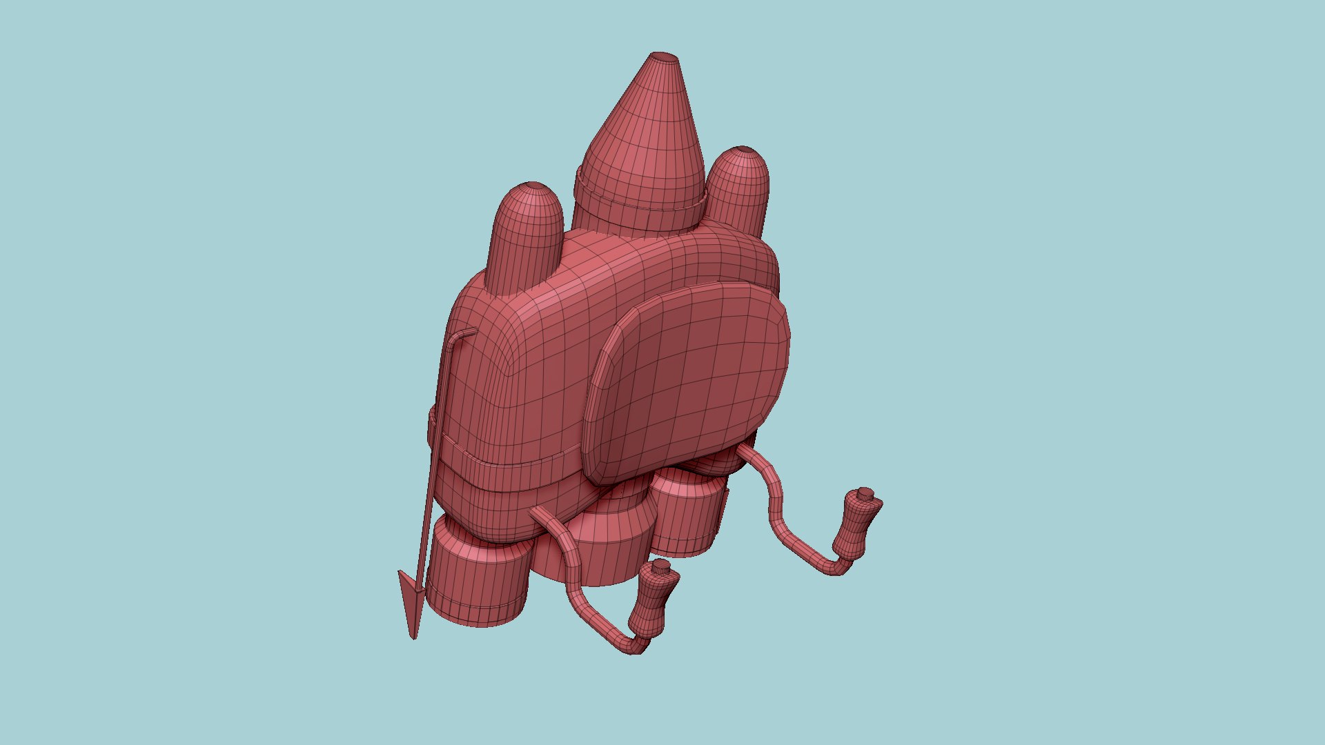 3D Model Jetpack D07 Steel - SciFi Character Design - TurboSquid 1961154