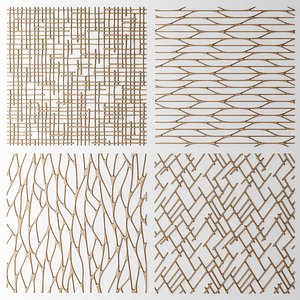 set panel lattice grille 3d max