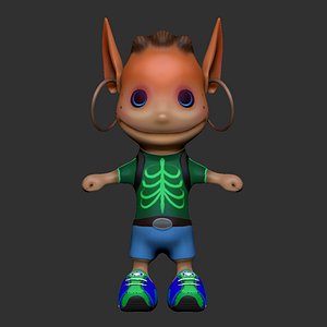 Friendly animal character runner
