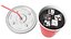 Zwei Spender mit Cup Organizer