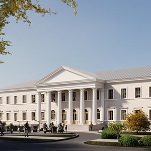 palace in the classic style Officer Assembly Building 3D