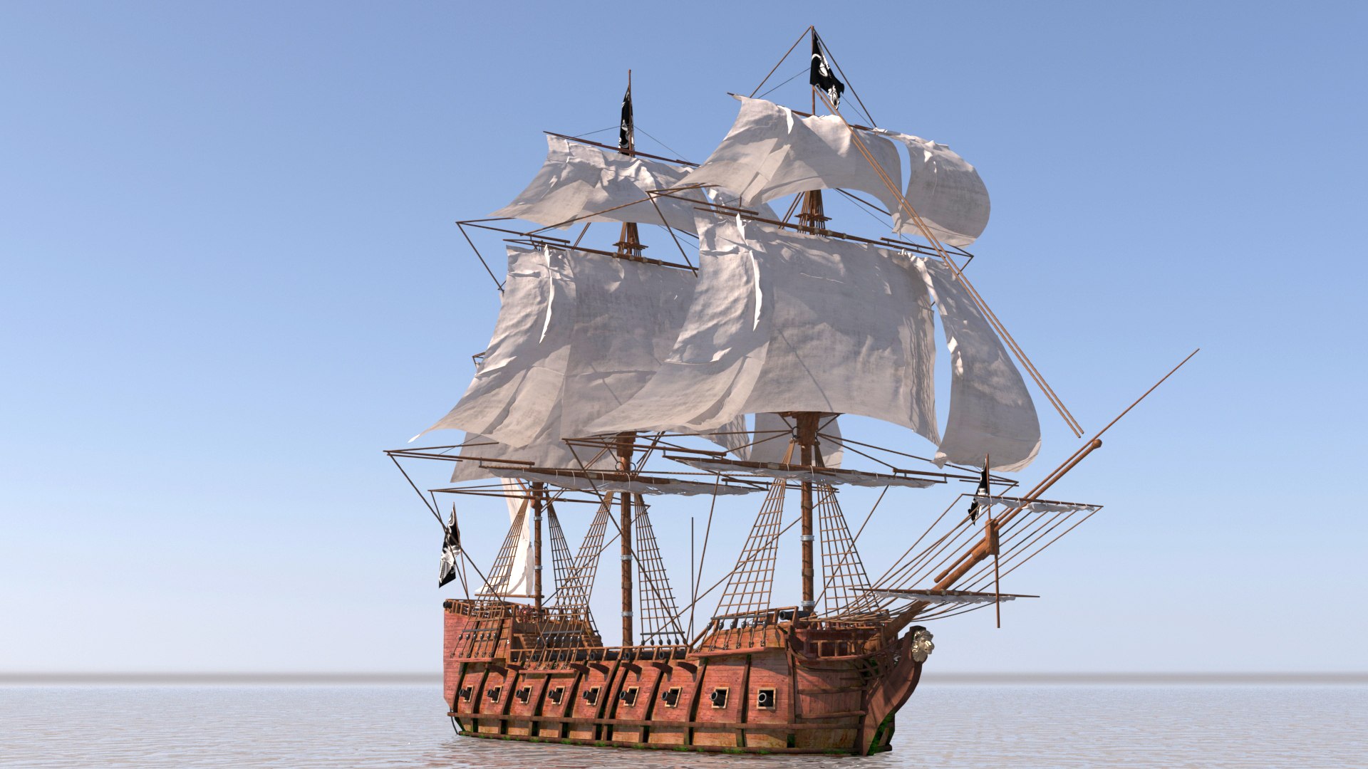 Galleon Model - TurboSquid 1847798