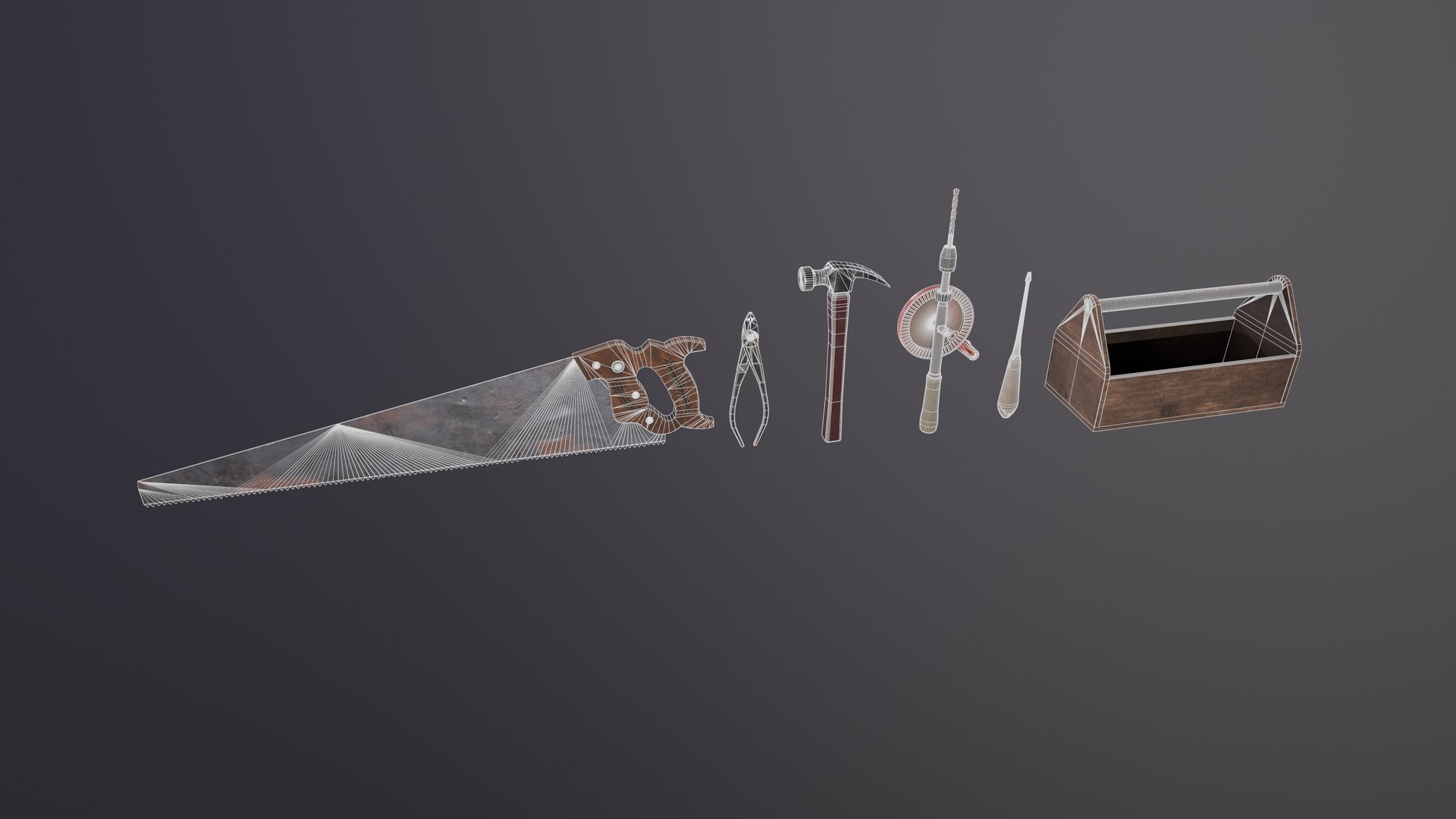 Old tools model https://p.turbosquid.com/ts-thumb/2h/y1V9NK/iq/tools025/png/1625219599/1920x1080/fit_q87/e882f02125b977b2ad9290cfb9caeb2f23be4243/tools025.jpg