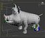 3d model boar animation