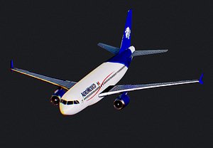 Airbus A320 AeroMexico Airplane 3D model
