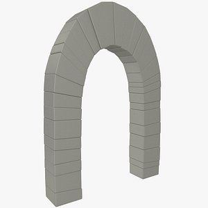 3D model stone arc