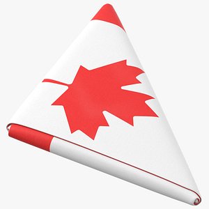 Flag Folded Triangle Canada
