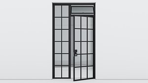 3D Aluminium door 170 model