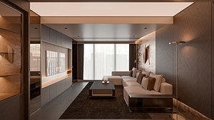 Modern Serenity - Living Dinning Kitchen - Sneechvn - MAX FBX OBJ SKP Collada Simlab Blender