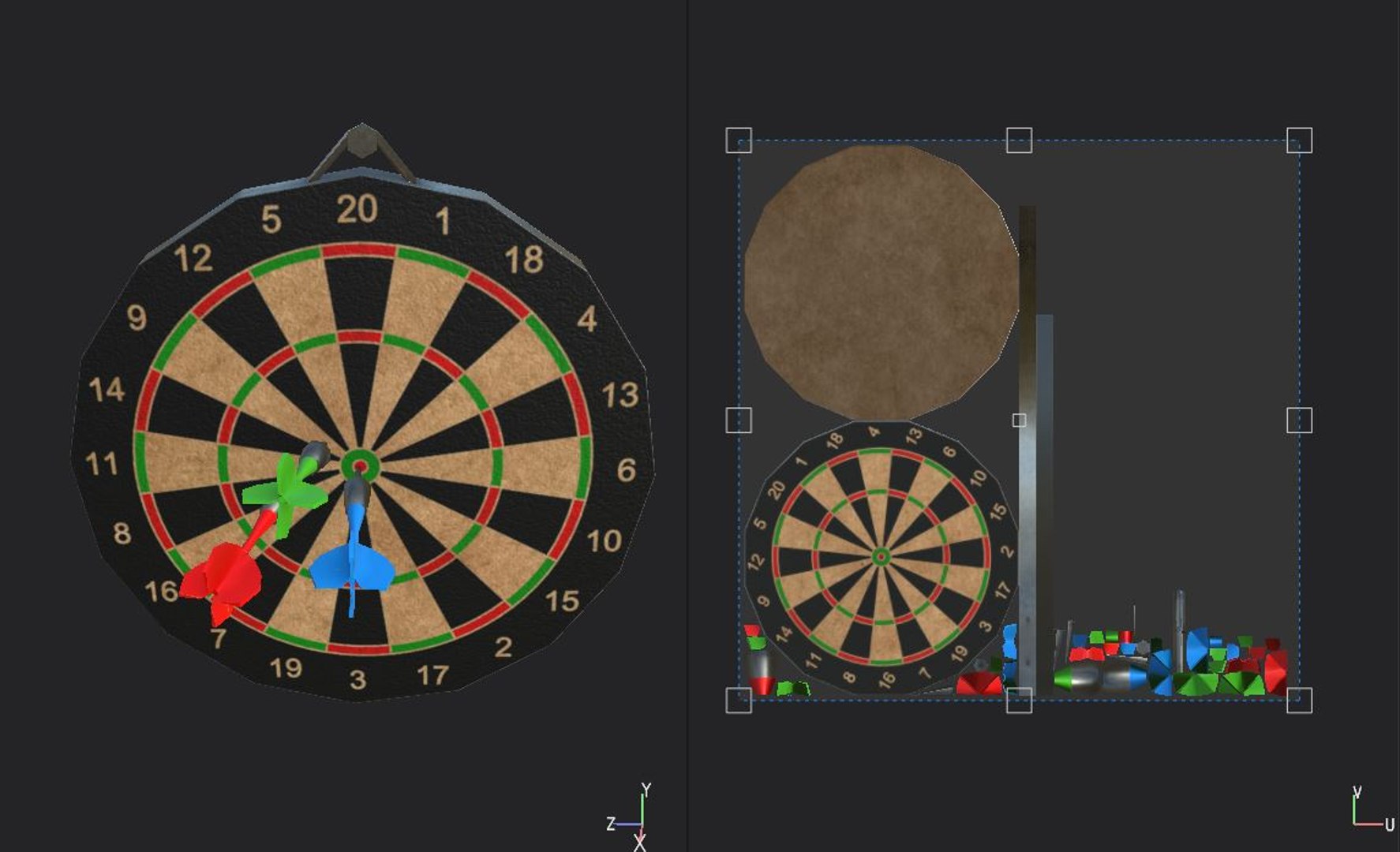 3D dart board https://p.turbosquid.com/ts-thumb/2i/8ASY0W/jAJ1k6Ev/15/jpg/1601149726/1920x1080/fit_q87/1d3a796308f272ffa9d8847a889d72d7e1911651/15.jpg