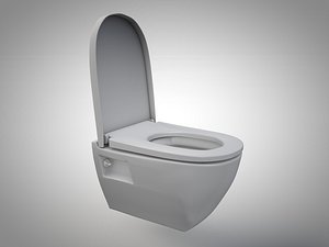 c4d toilet opened seat