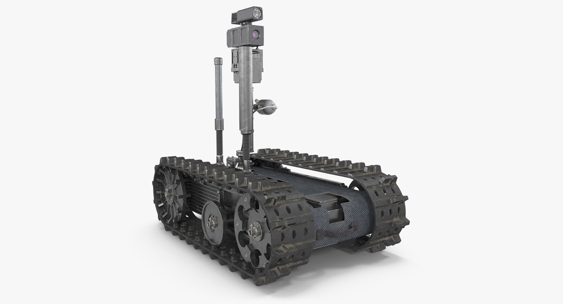 Multi Functional Tracked Military Robot 3D model preview