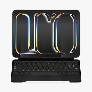 Apple iPad Pro 11 Type Cover And Apple Pencil Pro Black 3D model