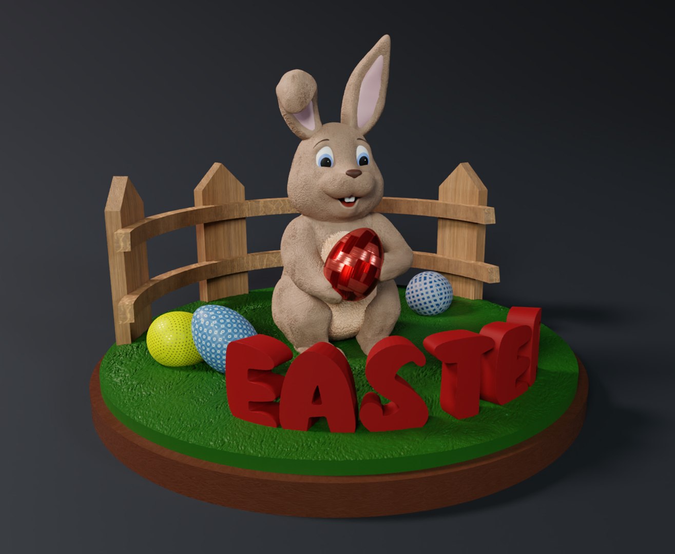 3D Easter Bunny - TurboSquid 2226831