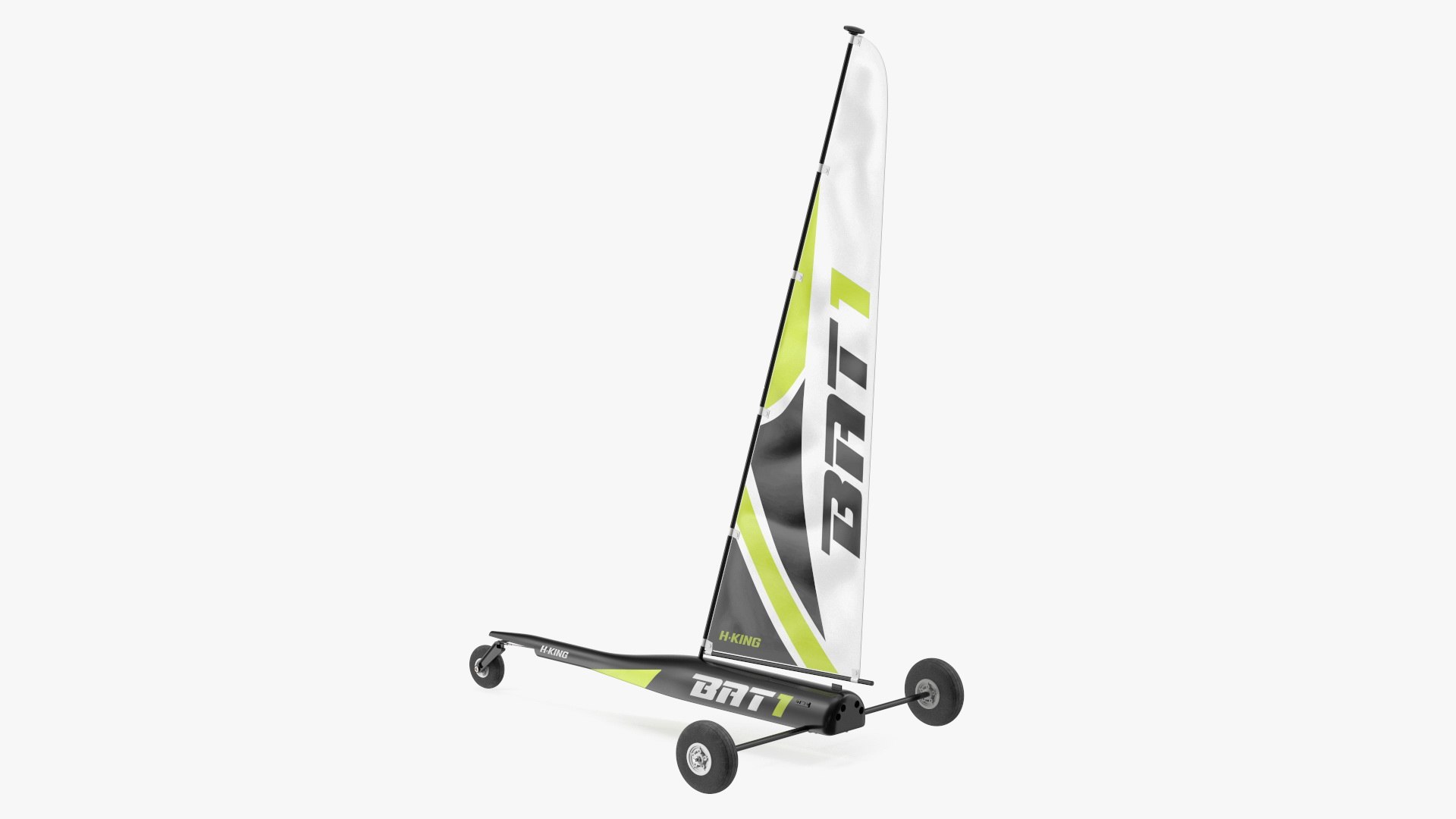 BAT1 RC Land Yacht(1) 3D model for industrial visualization, technical presentation, simulation, product rendering, and animation