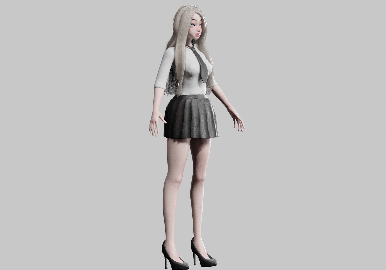 Beautiful Basic Woman V24439 3D Model - TurboSquid 2276681