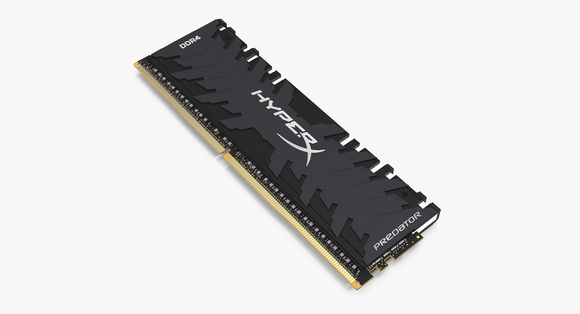 Kingston HyperX Predator Grey Radiator RAM 3D model preview