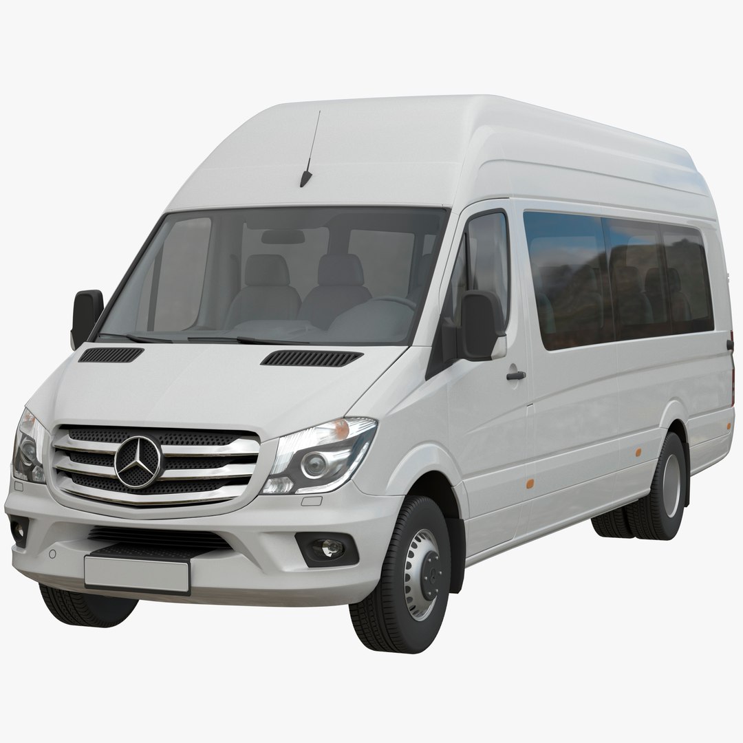 3D Mercedes-Benz Sprinter 2015 Minibus MAXI model - TurboSquid 1907910