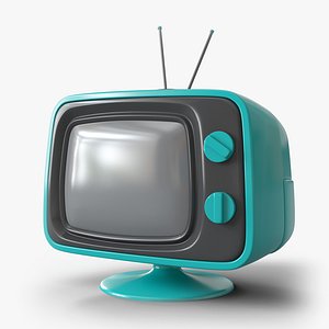 Cartoon Television 02 3D model