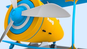 3D toy airplane model