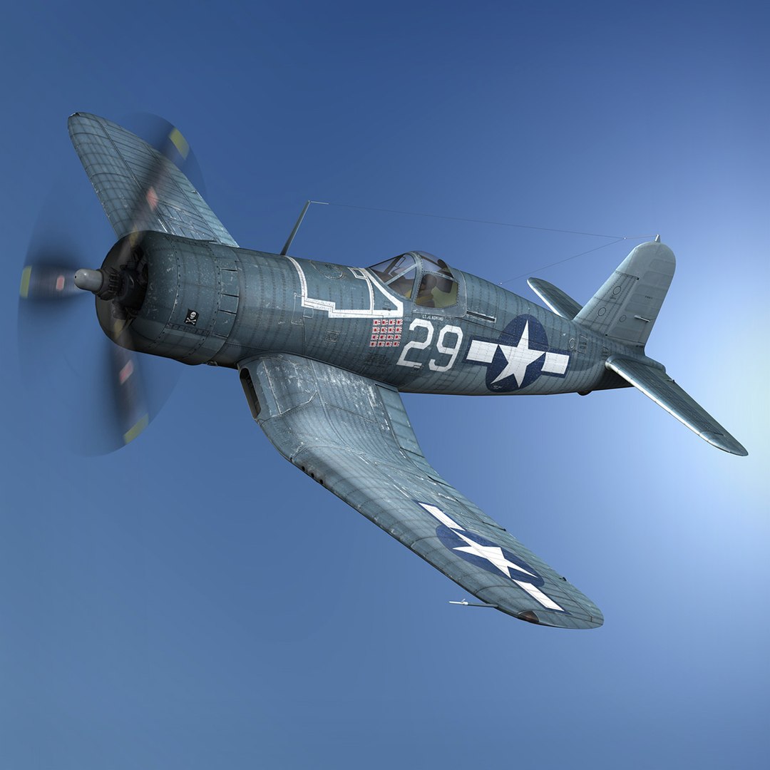 Vought F4U-1A Corsair - 29 Model 3D - TurboSquid 2079349