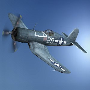 Vought F4U-1A Corsair - 29 3D model