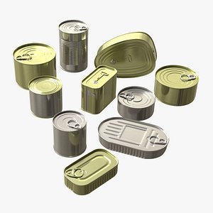 3D Food can collection