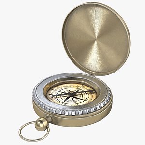 old compass 3d model