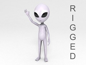 alien character 3D model