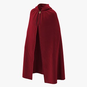 Unisex Red Cloak With Hood
