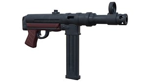 3D Toon MP40 model