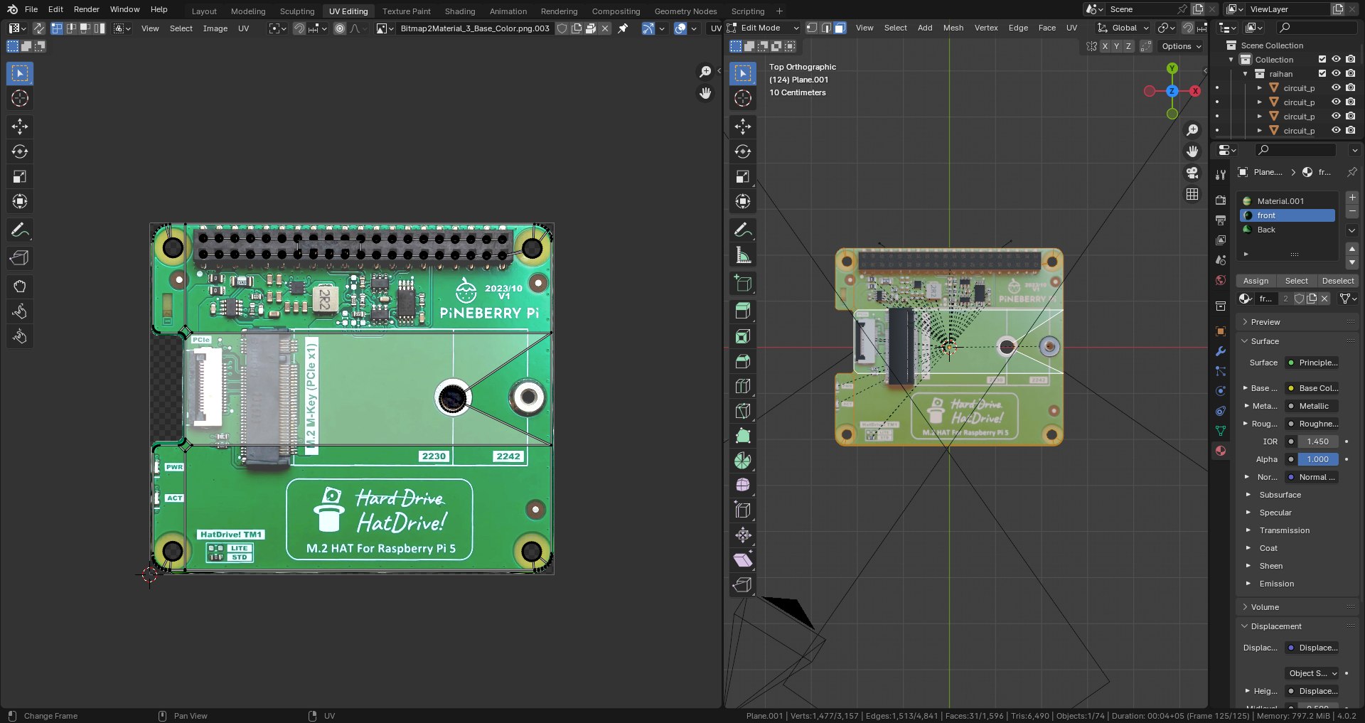 3d pineberry pi m2 hat turbosquid 2240068