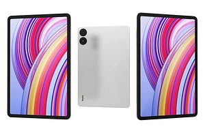 3D Xiaomi Redmi Pad Pro White Low Poly