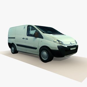 Low Poly Old Citreon Van 2