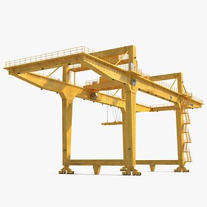 Rail Mounted Gantry Container Crane Yellow