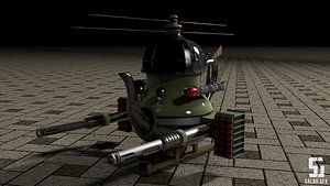 Military teapot helicopter