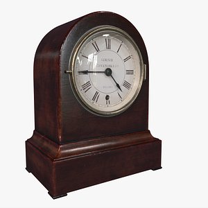3D victorian mantel clock