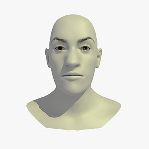 3d model of realistic head base mesh