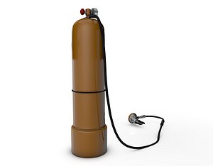 Scuba Tank and Mouthpiece