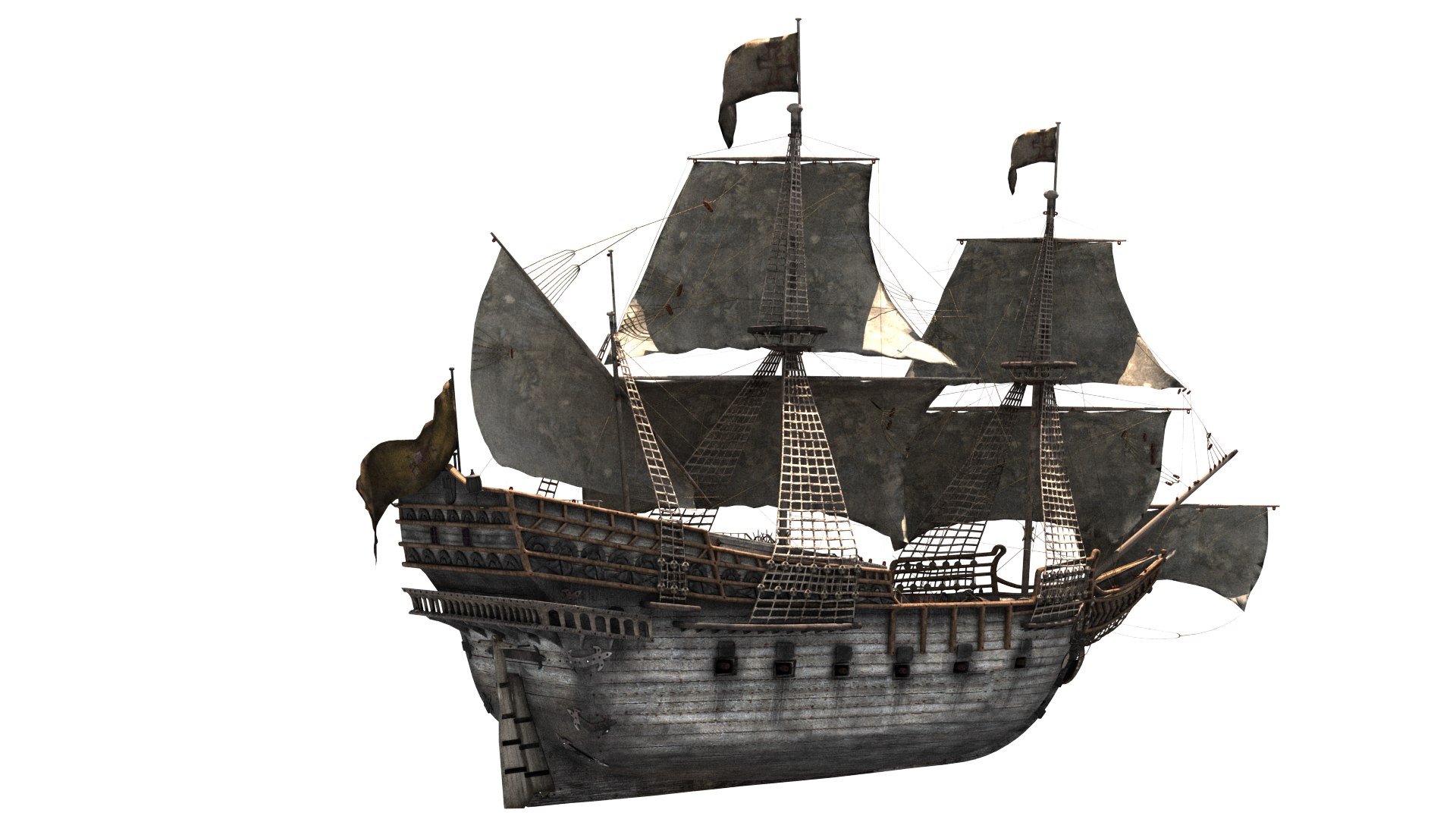 3D Galleons Details - TurboSquid 1466996