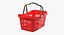 shopping baskets trolley 3 3D model