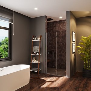3D bathroom designed shower
