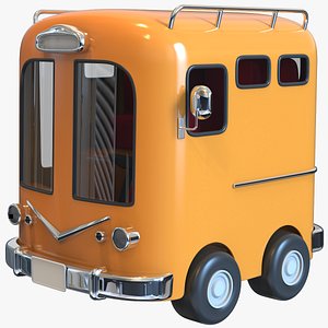 3D Cartoon Bus model