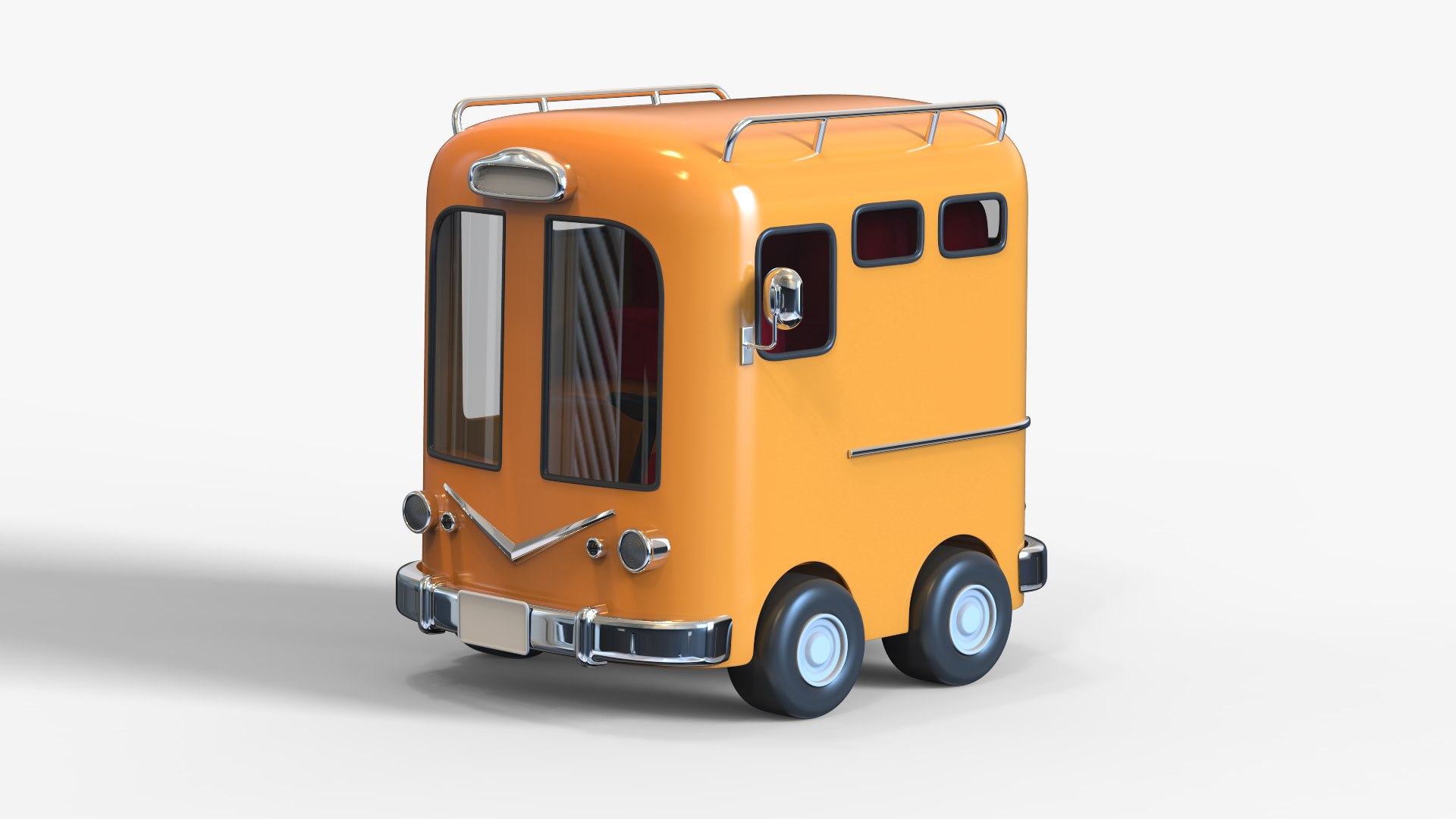 3D Cartoon Bus Model - TurboSquid 2241122
