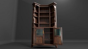 Locker with shelves
