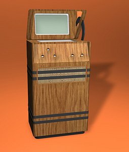 ANTIQUE 1936 TELEVISION TEXTURED.c4d